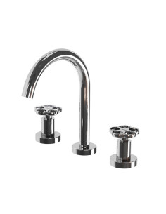 Blumé - Juego Cromo Bimando Para Lavatorio De Baño.