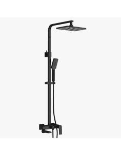 Zafiro - Juego Negro Barral 3 Vias De Ducha De Baño.