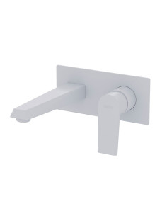 Zafiro Lavatorio Monocomano Para Pared Blanco