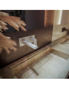 Zafiro - Juego Blanco Monocomando Para Pared De Lavatorio De Baño. 2