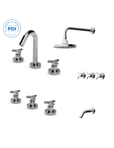 Treva - Box Cuerpo Pdi Jgo Completo Lavatorio, Bidé, Ducha C/ Transf