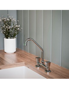 Alizé - Juego Cromo Bimando Para Mesada De Cocina. 2