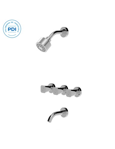 Alizé Ducha Pdi De Embutir Bimando Con Flor De Ducha Y Lavapies