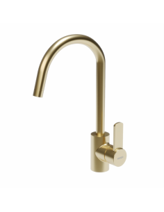 Hera - Juego Dorado Monocomando Para Mesada De Cocina.