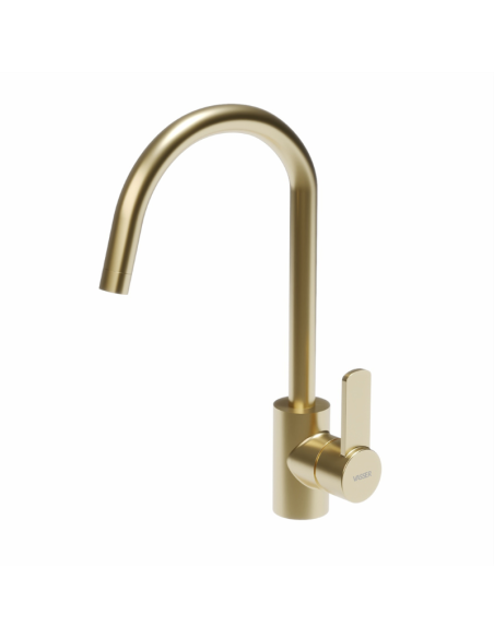 Hera Cocina Monocomando Para Mesada Dorado