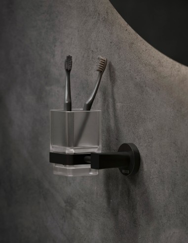 Zafiro Porta Cepillos Negro