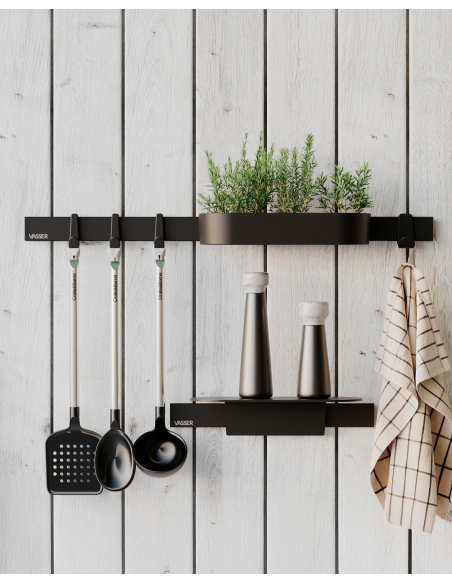 Stander Percha Multifunción (larga) Negro