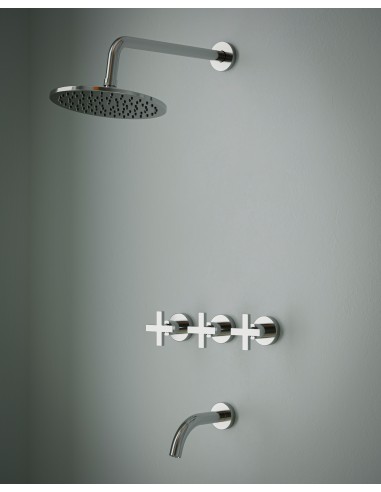 Cruxia Ducha De Embutir Bimando Con Flor De Ducha Y Lavapies