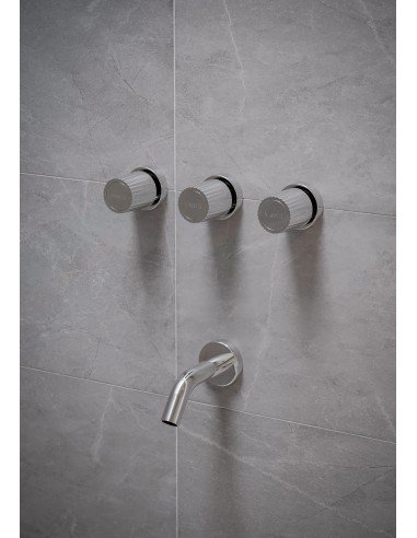 Leda Ducha De Embutir Bimando Con Flor De Ducha Y Lavapies