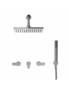 Zafiro Ducha De Embutir Bimando Con Flor De Ducha Y Duchador Manual 2