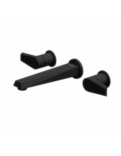 Zafiro Lavatorio Bimando Para Pared  Negro