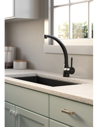 Antila Cocina Monocomando Para Mesada Negro