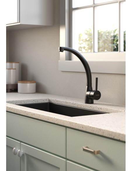 Antila Cocina Monocomando Para Mesada Negro