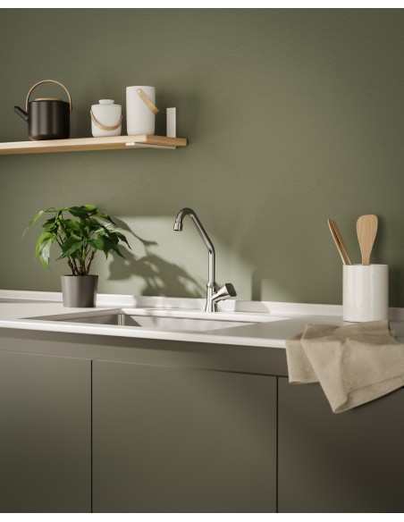 Alize - Canilla A Un Agua Con Cierre A Compresión Para Mesada