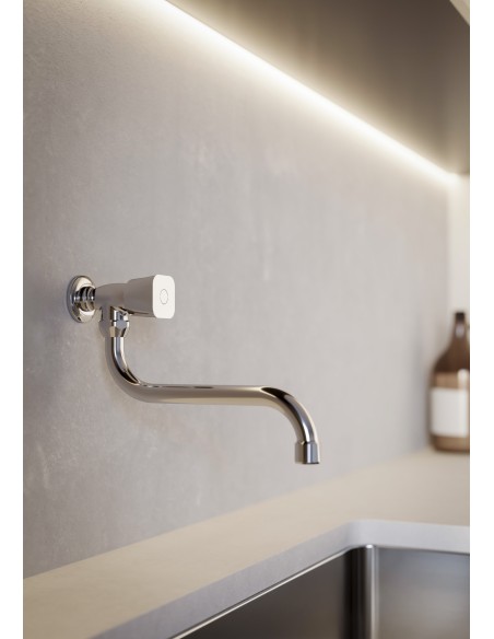 Alize - Canilla A Un Agua Con Cierre A Compresión Para Pared