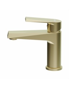 Zafiro Lavatorio Monocomando Bajo Para Mesada Dorado 2