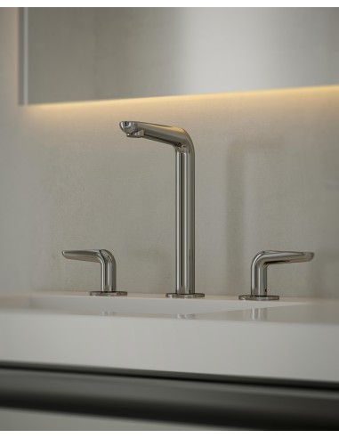 Ginko Lavatorio Bimando Lever Para Mesada