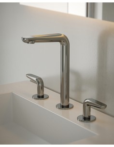 Ginko Lavatorio Bimando Lever Para Mesada 2