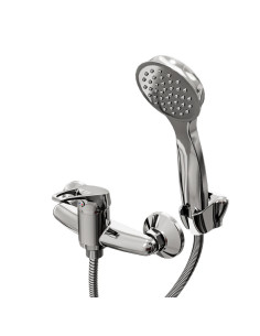 Iris - Juego Cromo Monocomando Sin Transferencia Para Ducha De Baño