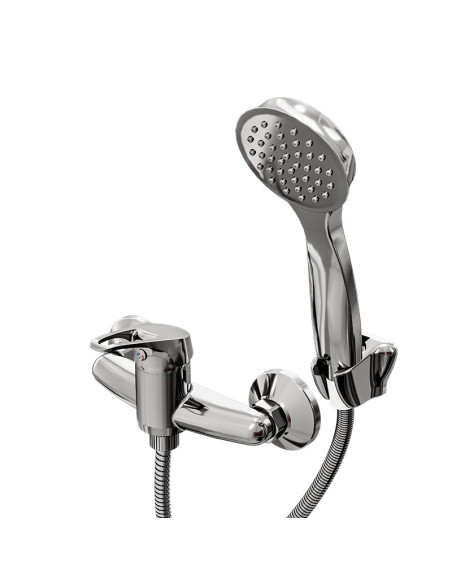 Iris Ducha Exterior Monocomando Con Duchador Manual