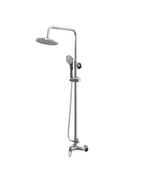 Iris Ducha Barral Monocomando Con Flor De Ducha Y Duchador Manual