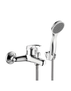 Iris - Juego Cromo Monocomando Exterior Para Bañera Y Ducha  De Baño.