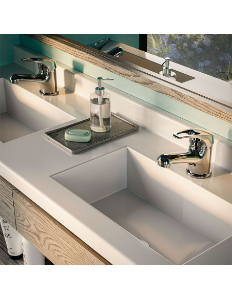 Iris Lavatorio Monocomando Bajo Para Mesada