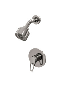 Iris - Juego Cromo Monocomando Sin Transferencia Para Ducha De Baño