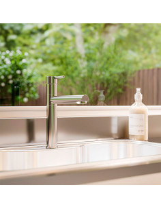 Lyra - Juego Cromo Monocomando Para Mesada De Cocina. 2