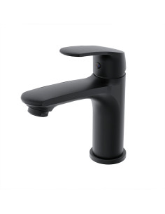 Kassia -  Juego Negro Monocomando Para Lavatorio De Baño.