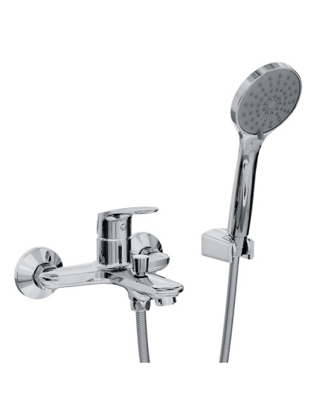 Kassia Ducha Exterior Monocomando Con Duchador Manual Y Lavapies