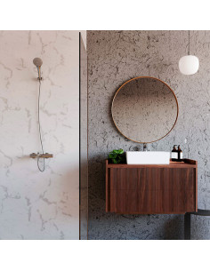 Lyra Ducha Exterior Monocomando Con Duchador Manual Y Lavapies 2