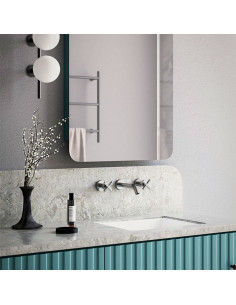 Cyrano - Juego Cromo Bimando Para Pared De Lavatorio De Baño. 2