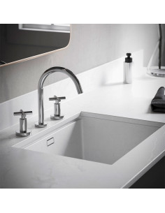 Cyrano - Juego Cromo Bimando Para Lavatorio De Baño. 2