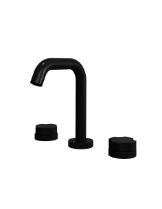 Senza - Juego Negro Bimando Para Lavatorio De Baño.