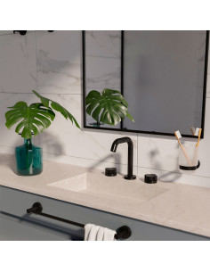 Senza Lavatorio Bimando Para Mesada Negro 2