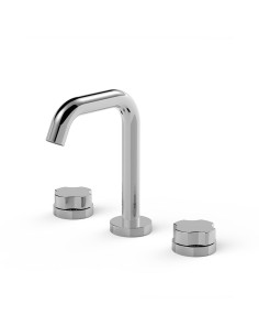 Senza - Juego Cromo Bimando Para Lavatorio De Baño.