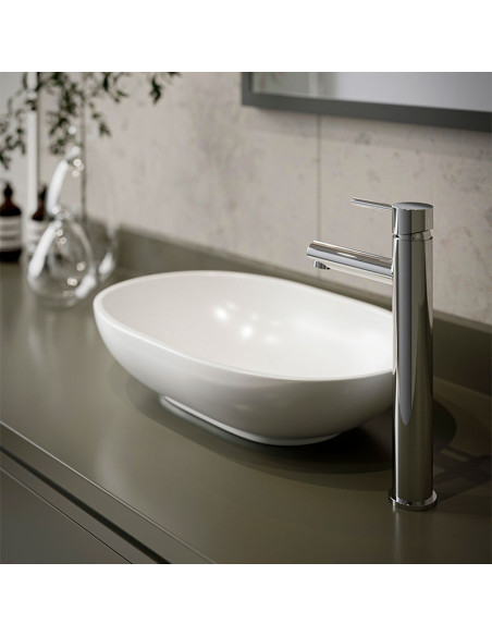 Lyra Lavatorio Monocomando Alto Para Mesada