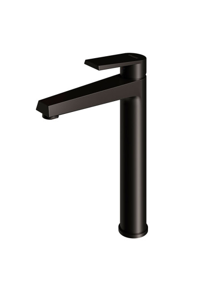 Zafiro Lavatorio Monocomando Alto Para Mesada Negro