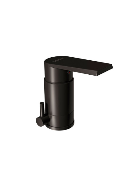 Zafiro Bidé Monocomando Con Transferencia Negro