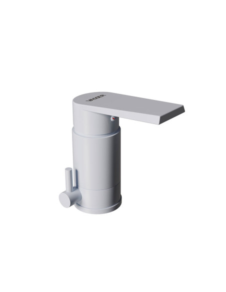 Zafiro Bidé Monocomando Con Transferencia Blanco