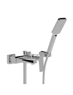 Zafiro - Juego Cromo Monocomando Exterior Para Bañera Y Ducha  De Baño.