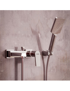 Zafiro - Juego Cromo Monocomando Exterior Para Bañera Y Ducha  De Baño. 2