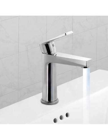 Zafiro Lavatorio Monocomando Bajo Para Mesada