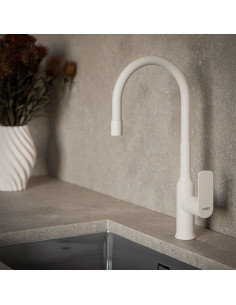 Agatha Cocina Monocomando Para Mesada Blanco 2