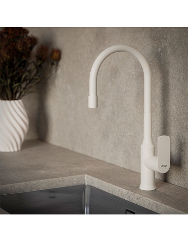 Agatha Cocina Monocomando Para Mesada Blanco