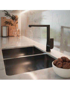 Zafiro Cocina Monocomando Para Mesada Negro 2