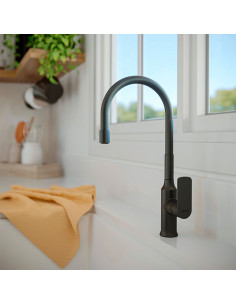 Agatha Cocina Monocomando Para Mesada Negro 2