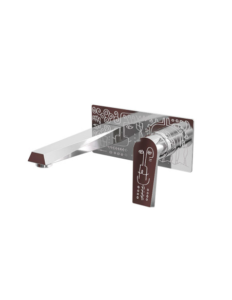 Grifería Para Baño Monocomando De Pared Para Lavatorio Zafiro Milo Lockett