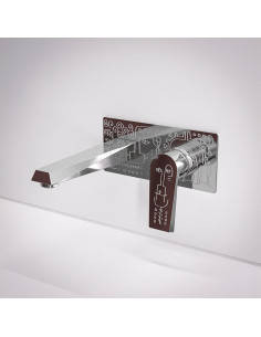 Grifería Para Baño Monocomando De Pared Para Lavatorio Zafiro Milo Lockett 2